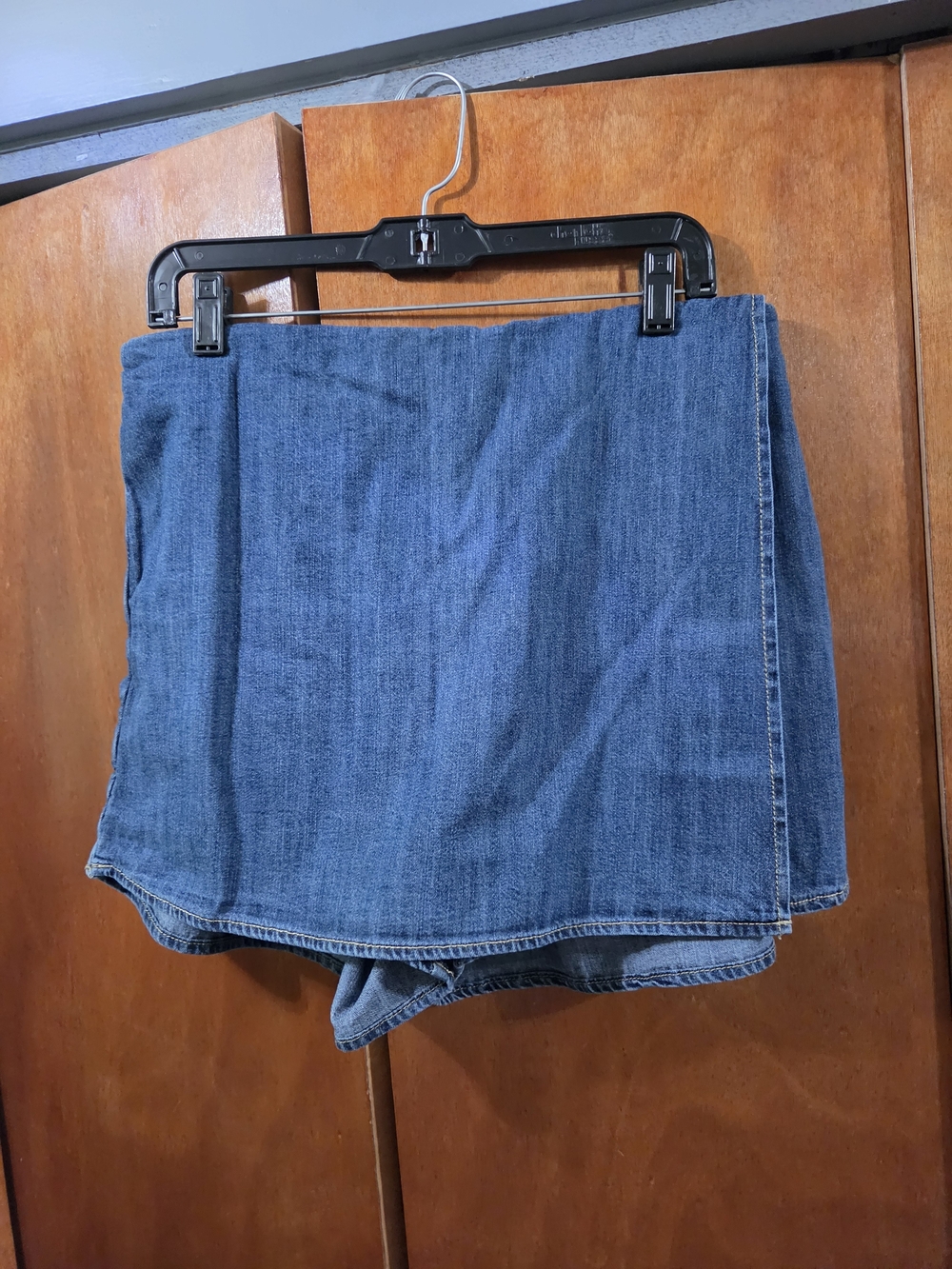 Old Navy Blue Denim Mini Skort